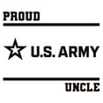 thumbnail image 3 of CafePress - Proud Army Uncle Black Baseball Jersey - Cotton Baseball Jersey, 3/4 Raglan Sleeve Shirt, 3 of 4