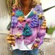 thumbnail image 1 of Puntoco Chaqueta Informal Con Botones Y Estampado Navideño Para Mujer, 1 of 5