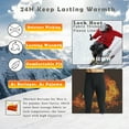 thumbnail image 5 of 2 Pack Thermal Underwear for Men, Thermal Pants for Men Fleece Lined Long Johns Bottoms Cold Weather Base Layer for Running Skiing, 5 of 7