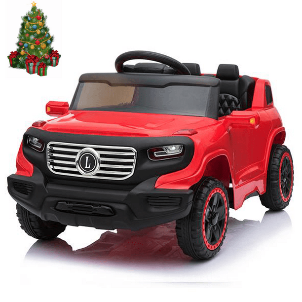 Uenjoy Kids Ride on Cars 12V Electric with Remote Control SUV Stroller Single Drive 2 Speed Red