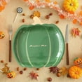 thumbnail image 5 of Pumpkin Paper Plates | Set of 10 Orange 7-Inch Disposable Dessert Plates for Thanksgiving & Fall Parties | Festive Tableware for Kids & Adults, 5 of 6
