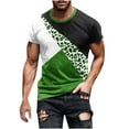 thumbnail image 2 of Fnnxeal Mens Ombre Gradient Short Sleeve T-Shirt Moisture Wicking Quick Dry Muscle Fit Crewneck 95 Polyester 5 Spandex Sizes S-5XL Blue,Size XL, 2 of 5