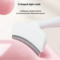 thumbnail image 6 of V-Tooth Deshedding Comb for Pets - Pro-Groom 1. 1 Mm V-Shaped Teeth Pet Comb - Pet Deshedding Tool with Curve Blade - Tight V-shaped Teeth Shedding Comb for Cats and Dogs (White), 6 of 7