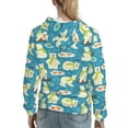 thumbnail image 7 of Kdxio Cute Polar Bear Fishing Print Womens Oversized Hoodies Sweatshirts Hooded Pullover Tops Sweaters Casual-Large, 7 of 7