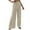 Beige, variant on Meichang Womens Lounge Pants High Stretchy Waisted Ribbed Knit Palazzo Pants Solid Color Loose Fit Wide Leg Pants 2024 Summer Beach Work Casual Flowy Trousers Beige S