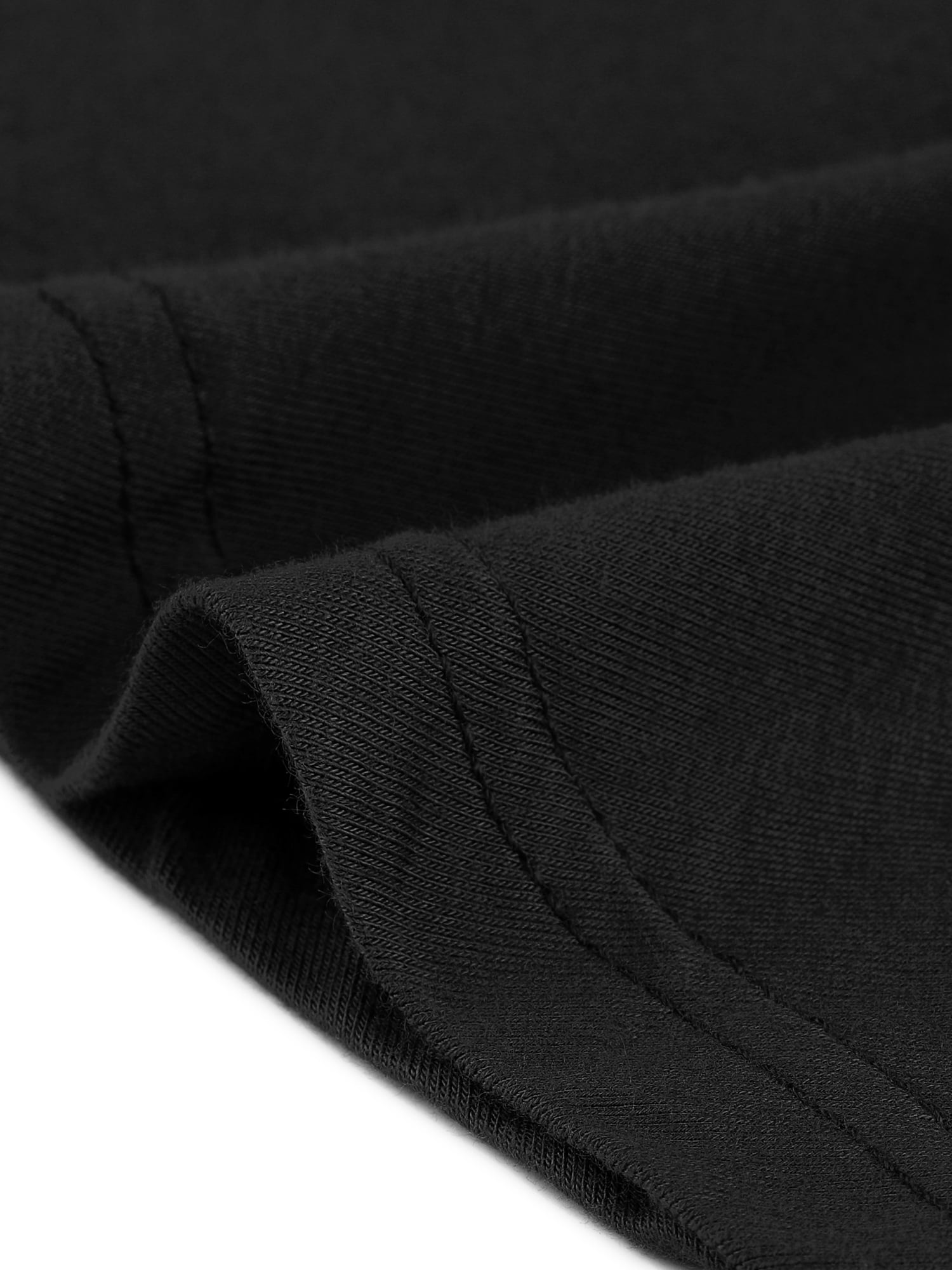 DARING DIVA Women's Tunic Top Crewneck 3/4 Sleeve Asymmetrical Blouse Black M