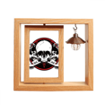 thumbnail image 1 of Decoracion diseño esqueleto pirata Marco giratorio de madera 4x6, 1 of 3