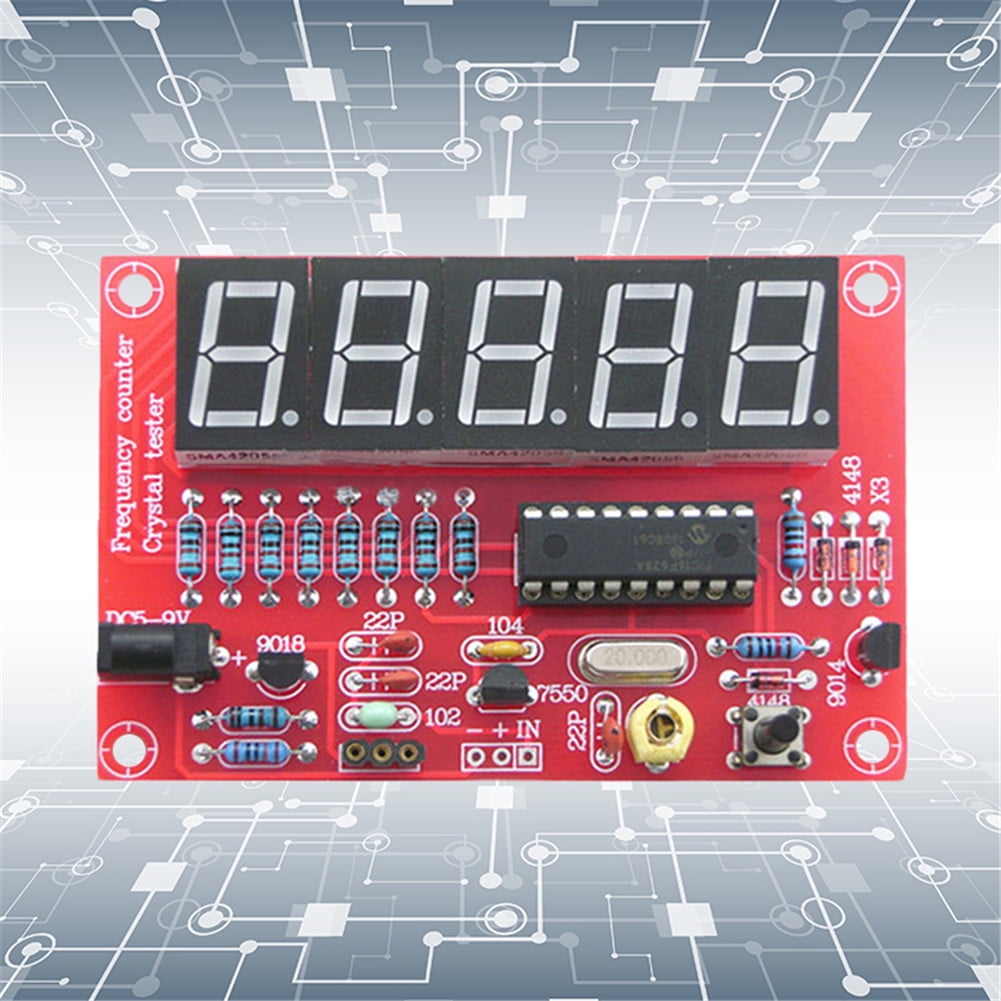 Famure 1Hz50MHz Digital LED Crystal Oscillator Frequency Counter