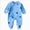 B64-Dark Blue, variant on Newborn Boys Girls Underwear Pajamas Rompers Footed Sleeper Gown Cotton Side Baby Footed Print Infant Play For 0 6 Months Blue Rompers Baby Gift