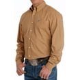 thumbnail image 2 of Cinch Men's Geo Print Long Sleeve Button-Down Western Shirt Orange Large, 2 of 4