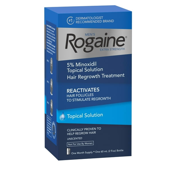 evig gryde analog Men's Rogaine Extra Strength 5% Minoxidil Solution, 1-Month Supply -  Walmart.com