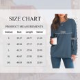 thumbnail image 3 of SHIBEVER Long Sleeve Shirts for Women Fall Womens Tops Crew Neck Shirts for Women with Pocket Pullover Basic Winter Clothes Trendy Blue L, 3 of 10