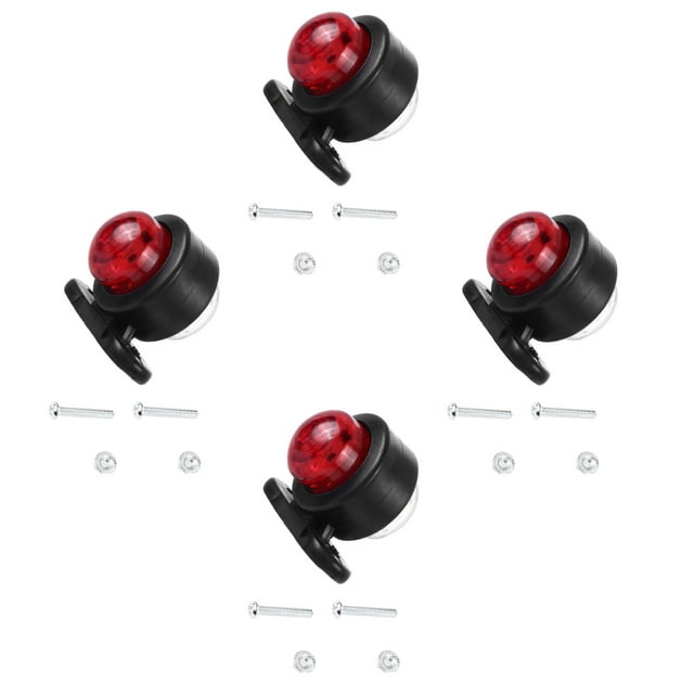 Scienceny 4 piezas de luz de marcador lateral de camión portátil 10-30V desmontable tornillo montaje vehículo lámpara parte Bombillas para automóviles