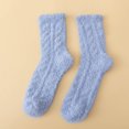 thumbnail image 2 of EnJoCho Warm Coral Winter Sleep Socks For Women Coral Fleece Sleep Socks For Ladies With Thick Material Warm Soft Winter Comfort Thickened Warm Sleeping Socks For Women, 2 of 4