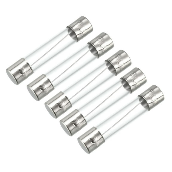 5Pcs 250V 10A Qucik Acting Fast Blow Glass Tube Fuses 6mm x 30mm