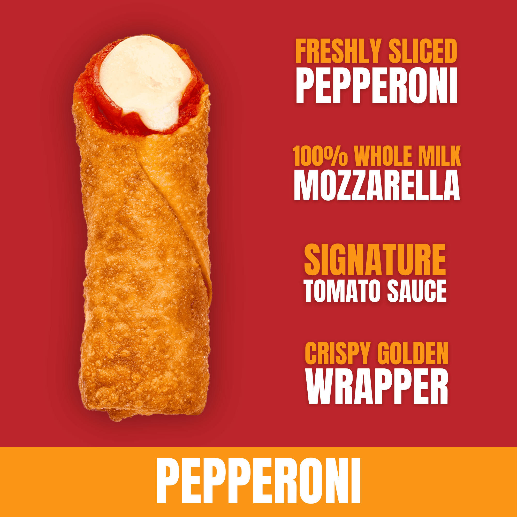Original Pizza Logs Pepperoni, Frozen Snacks, Air Fryer & Oven-Ready, 11.6oz, 6 Count, Frozen Snacks & Appetizers