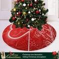 thumbnail image 6 of FMSHPON Valentine's Day Romance Love Heart Pigeon Xmas Christmas Tree Skirt Stand Mat for Holiday Party Decoration Indoor Outdoor 48 inches, 6 of 6