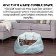 thumbnail image 3 of Cama Redonda para Perro Furhaven Aquamarina de Terciopelo Aterciopelado y Calmante, 3 of 10