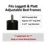 5 Steel Adjustable Bed Riser Legs, Set of 4