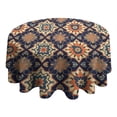 thumbnail image 4 of Design Pattern Round Tablecloth 60 Inch – Waterproof Polyester Table Cover with Full Print Design, Wrinkle Resistant & Washable for Kitchen Dining Party Decor, 4 of 6