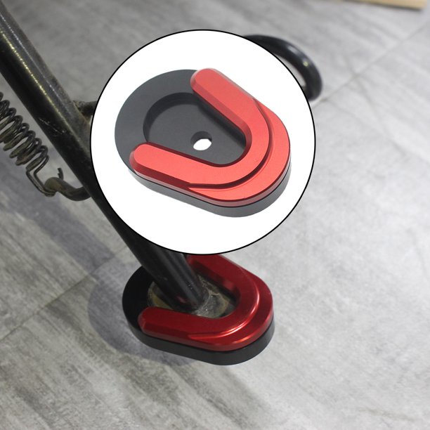 licencia de extensión de pata de aluminio CNC licencia de ampliación de motocicleta para 150 - rojo Yotijar Almohadilla de extensión de pata de cabra