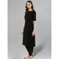 thumbnail image 4 of Idalia Black Straight Kurta With Pants, 4 of 5
