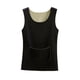 thumbnail image 2 of Ropa interior térmica para mujer, blusa de poliéster de color liso de terciopelo de doble cara, cálida, sin costuras, cuello redondo, talla grande, 2 of 3