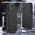 thumbnail image 6 of Nalacover iPhone XS Max Case, Heavy Duty 3 in 1 Rugged Shockproof Rugged Silicone Hybrid Hard PC Soft TPU Bumper Camera Raised Drop Protective Girls Women Boy Men Phone Covers, Black, 6 of 9