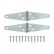 3 in. Light Strap Hinge, Zinc Plated (2 Pack)