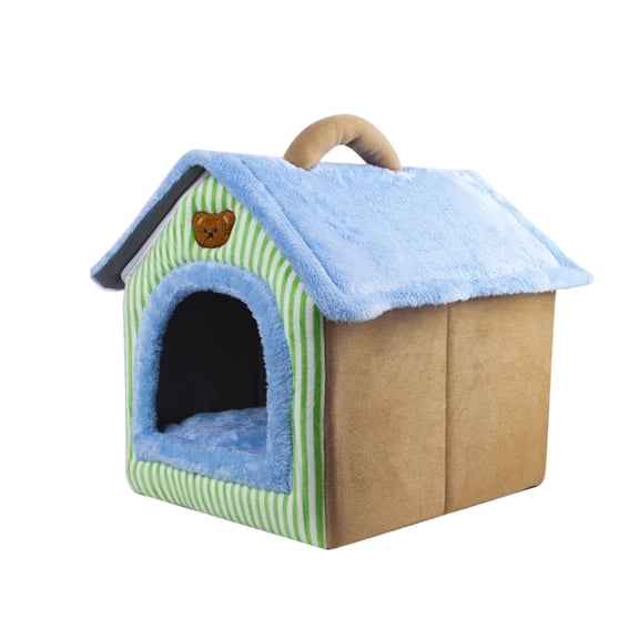 Foldable Cozy Cave Dog Bed, Indoor House S For Small Dogs & Cats, Soft Plush Warm Enclosed Hut With Removable Washable Cushion, All‑Season Enclosed Pet Sofa Kennel For Teddy, Kitty Hideout