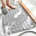 thumbnail image 5 of Mfigree Square Shower Mat Extra Large Non Slip Mat for Elderly & Kids Bathroom Drain Holes Strong Suction Cups , Bathtub Mat for Elderly Kids Bathroom, 5 of 9