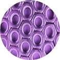 thumbnail image 1 of Ahgly Company Machine Washable Indoor Square Transitional Violet Purple Area Rugs, 3' Square, 1 of 7