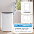 thumbnail image 6 of PYY 12000 BTU Portable Air Conditioner Cools Up To 800 Sq Ft, Ultra Quiet AC Unit For Bedroom, Home Office With Remote Control, 380 CFM Fast Cooling Floor Air Conditioner, 6 of 11
