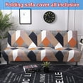 thumbnail image 4 of Futon Sofa Slipcover Elastic Armless Sofa Cover Furniture Protector Folding Sofa Bed Slipcover For Sofa Bed Without Armrests  Size  Black Triangle, 4 of 7