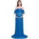 thumbnail image 2 of Women Maternity Dress, Ladies Maternity Lace Dress Off Shoulder Dress Pregnant Elegant Photography, 2 of 4