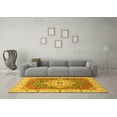 thumbnail image 3 of Ahgly Company Indoor Rectangle Oriental Yellow Modern Area Rugs, 2' x 4', 3 of 4