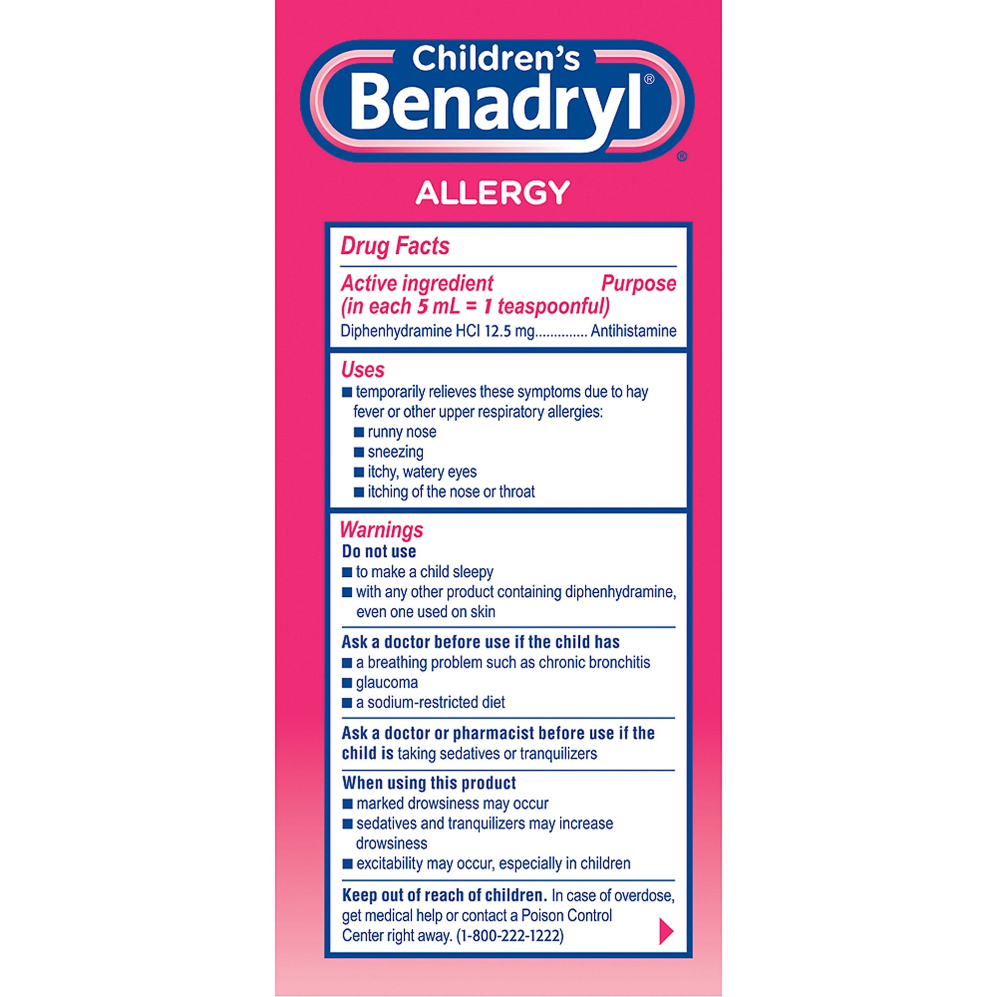 can i give my 7 year old benadryl and motrin