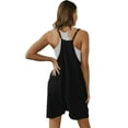 thumbnail image 3 of ADREAMLY Women Sling Short Jumpsuit Summer Racerback Sleeveless Romper with Pockets, 3 of 8