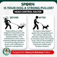 thumbnail image 3 of Sporn Medium Dog Head Halter for Dogs, Black Dog Stop Pulling Leash Harness with Thick Dog Muzzle Harness No Pull Dog Head Collar for Dogs, Anti Pulling Dog Collar, 3 of 7