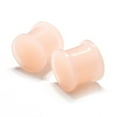 thumbnail image 3 of Luxe Modz 8G to 7/8" Silicone Flesh Tone Double Flare Flexible Plugs Ear Gauges Piercing Jewelry Men Women Sold as Pair, 3 of 5