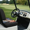 thumbnail image 4 of FUIALDOLG Golf Cart Seat Covers for Club Car Front and Rear Seat Cushion, American Bald Eagle Flag Universal Fit for Women Men Ezgo Golf Cart Accessories, Breathable & Easy to Clean, 4 of 8