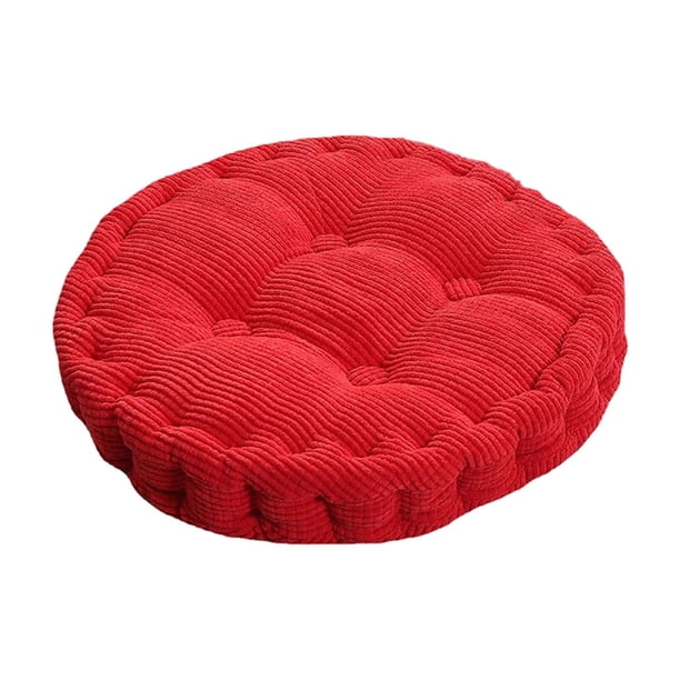 Cojín cuadrado de suelo de 15,75 pulgadas, estera tatami de pana, cojín para silla de suelo para sala de estar, balcón, lectura, meditación, juegos de mesa, suave almohadilla de asiento de felpa