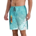 thumbnail image 2 of Balery Tranquil Ocean Canoe Journey Traje de Baño Estilo Hawaiano para Hombre, Shorts de Secado Rápido con Bolsillos-Medium, 2 of 6