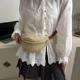thumbnail image 5 of Eolstice Handmade Woven Bag Woven Mini Waist Bag Women's Fashion Shoulder Chest Bag, Straw Purse, Grass Woven Bag for Summer Beach Vacation, 5 of 6