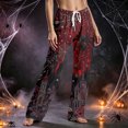 thumbnail image 6 of QWKLEAJ Halloween Pajama Pants Men Spooky Sleepwear Lounge Pants Horror Themed Fleece Trousers Pumpkin Ghost Print Loungewear Mens Sleep Bottoms Funny Halloween Night Pants, 6 of 6