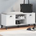 thumbnail image 1 of vidaXL Shoe Bench VIKEN White 106x35x45 cm Engineered Wood, 1 of 5