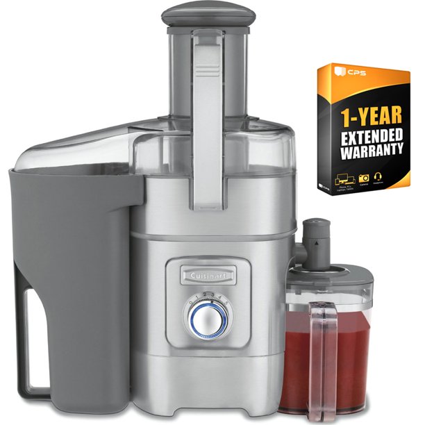 Cuisinart CJE1000 1000Watt 5Speed Juice Extractor Bundle with 1 Year