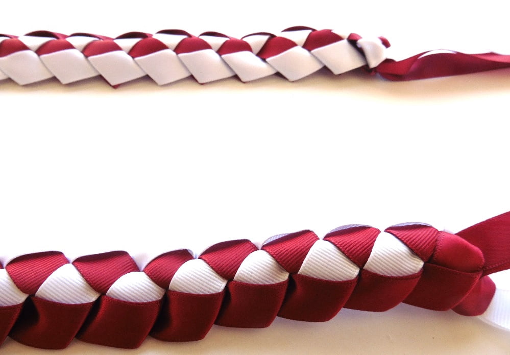 Maxport Corporation Braided Lei Maroon/white