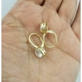 thumbnail image 2 of Women's Drop & Dangle Leverback Earrings White Round Cut Diamond 14k Yellow Gold Plated Silver, 2 of 4