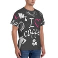 thumbnail image 5 of Rocae I Love Coffee for Men's Moisture-Wicking Crew Tee - T-Shirt for Sports, Outdoor Activities, and Casual WearLarge, 5 of 9